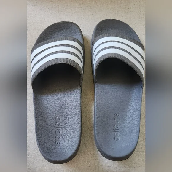 Mens Adidas Cloudfoam Slides - Picture 2 of 7